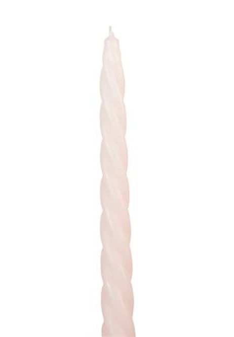 Hovedbilde Vridde stearinlys, Rosa Matt.