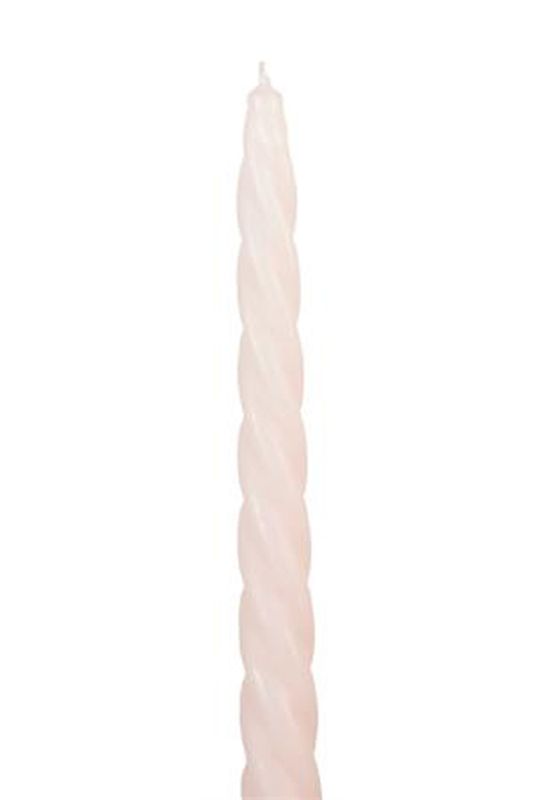 Vridde stearinlys, Rosa Matt.