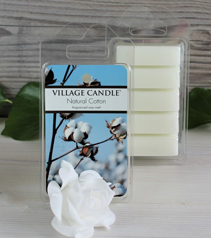 Smeltevoks, Natural Cotton, fra Village Candle.