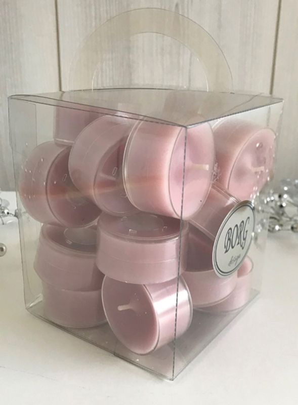 Telys Gammelrosa, i plastkopp,18 stk.