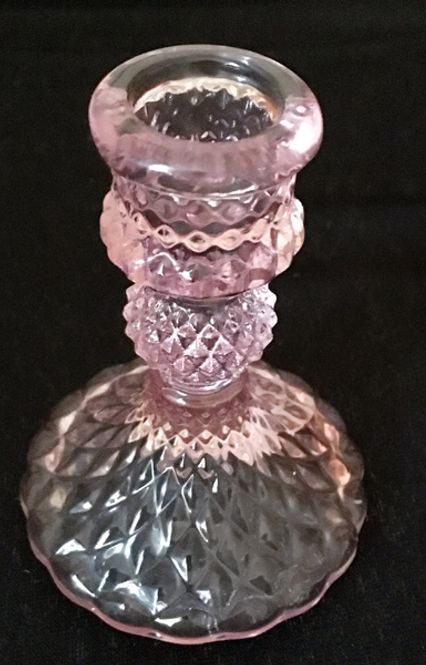 Hovedbilde Lysestake, i riflet glass, ...