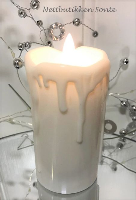 Hovedbilde Led-kubbelys med 3D flamme.